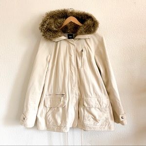 🍁 Gap coat with fur hood